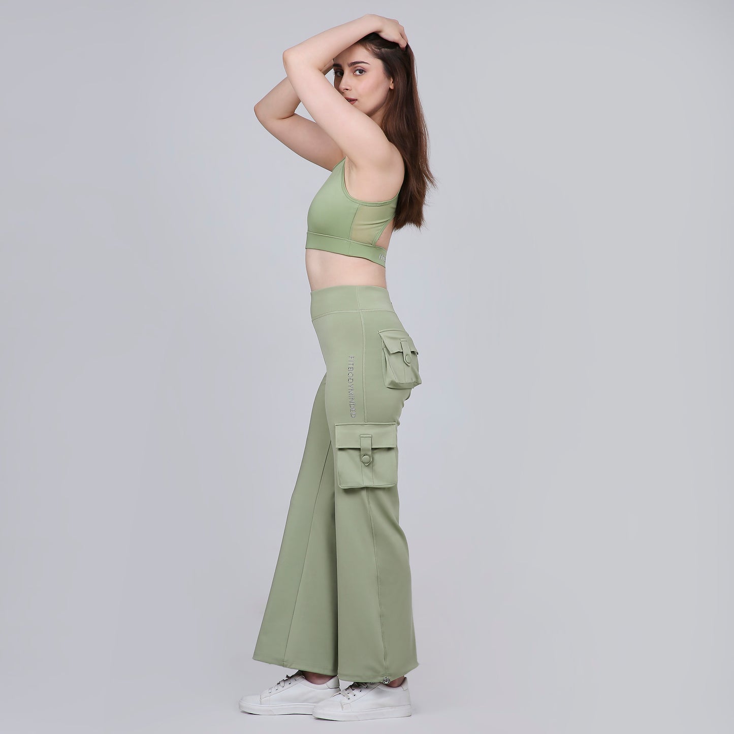 HYBRID CARGO PANTS - SAGE GREEN