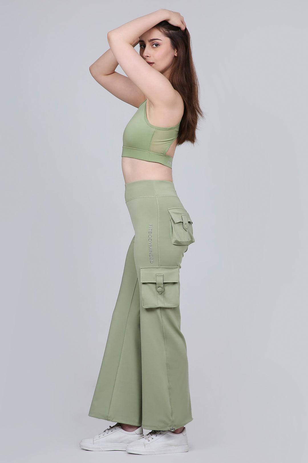 HYBRID CARGO PANTS - MATCHA