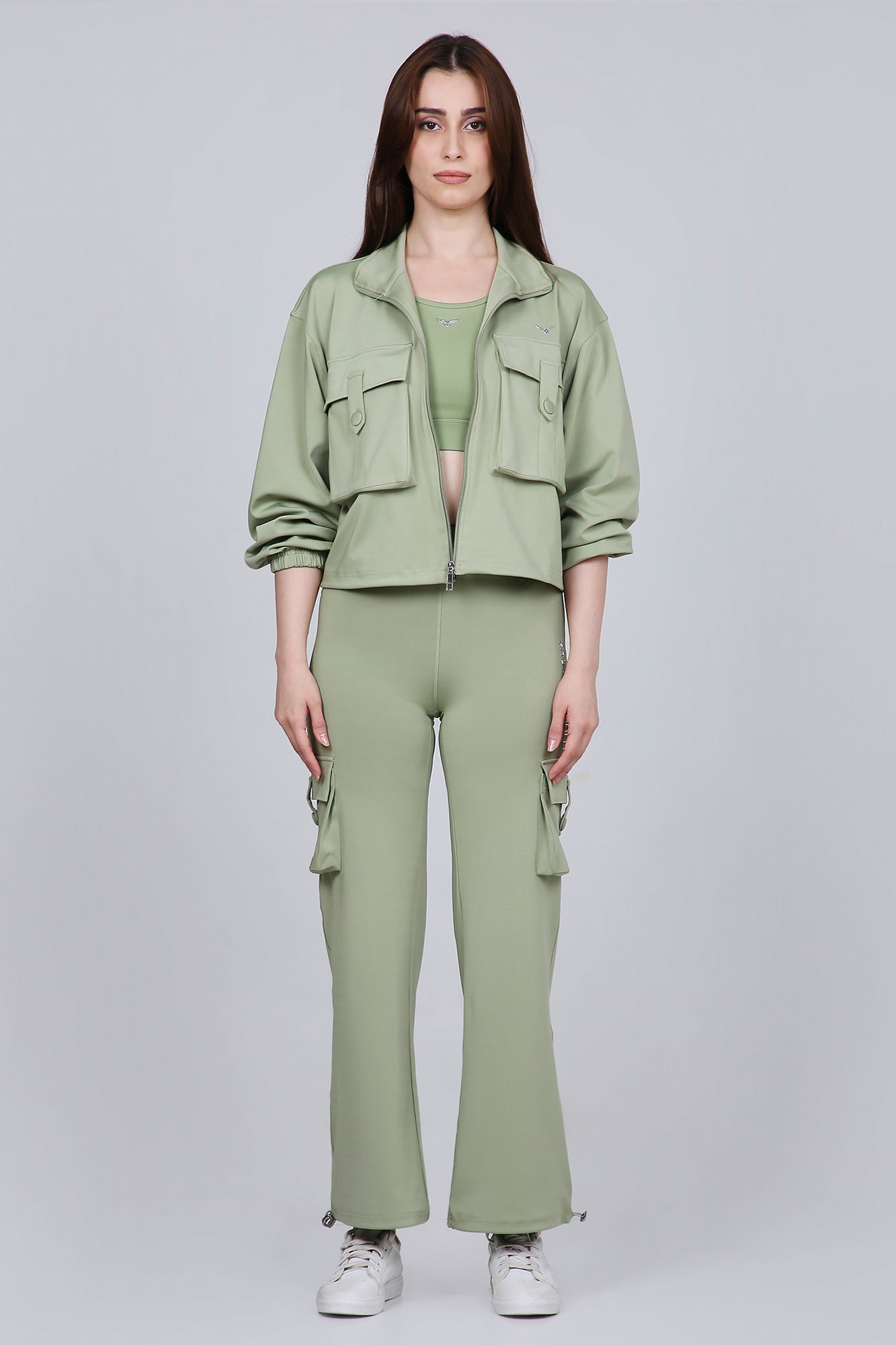 HYBRID CARGO PANTS - MATCHA
