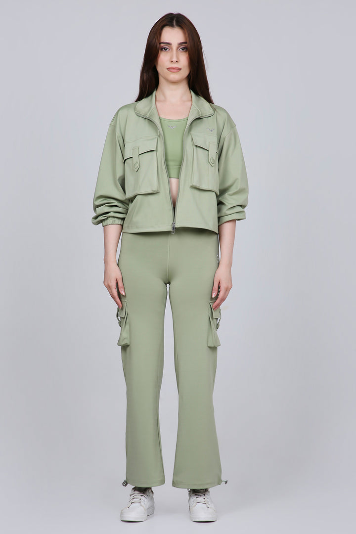 HYBRID CARGO JACKET - MATCHA