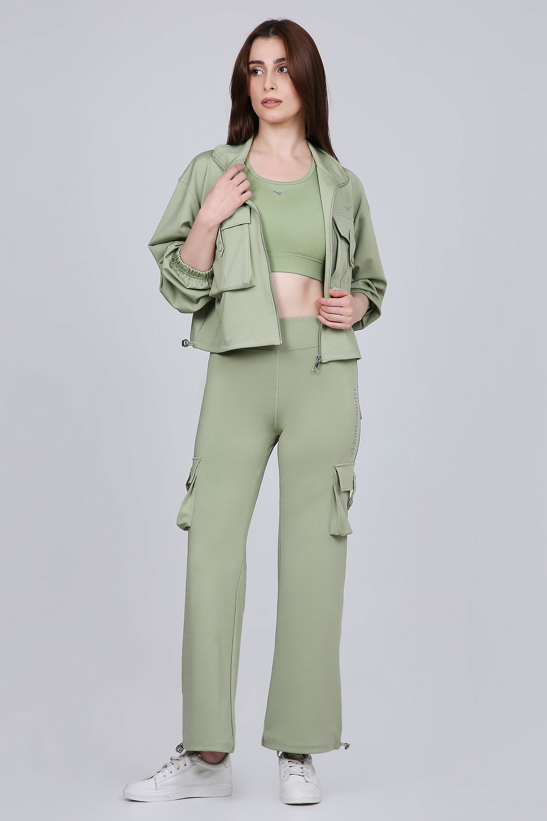 HYBRID CARGO JACKET - MATCHA