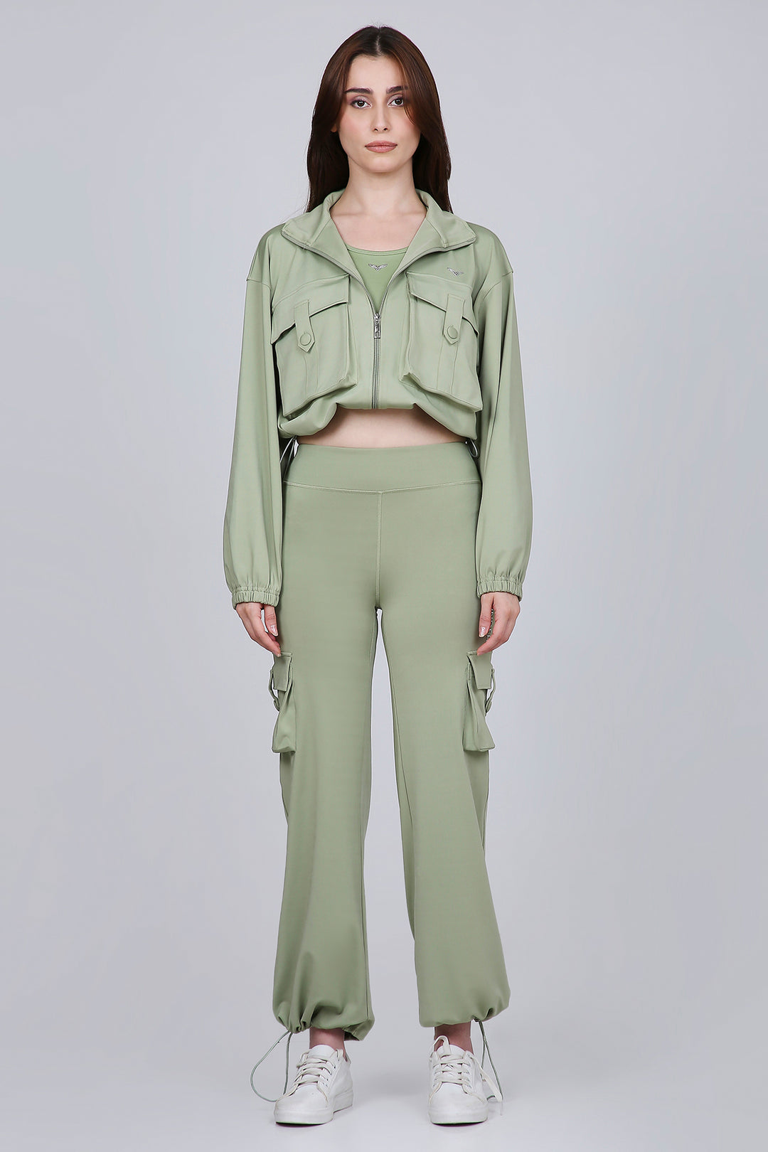 HYBRID CARGO JACKET - MATCHA