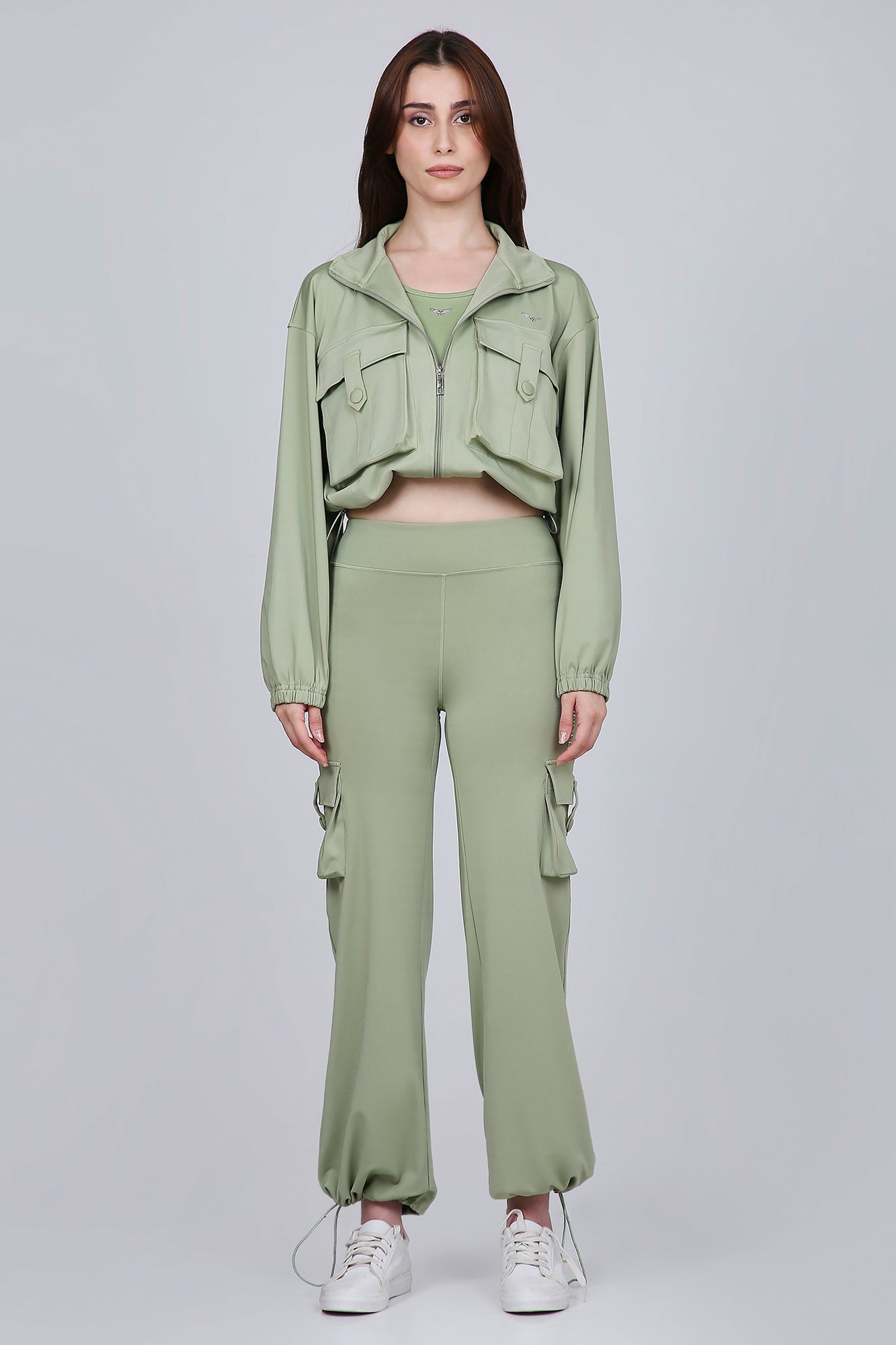 HYBRID CARGO JACKET - MATCHA
