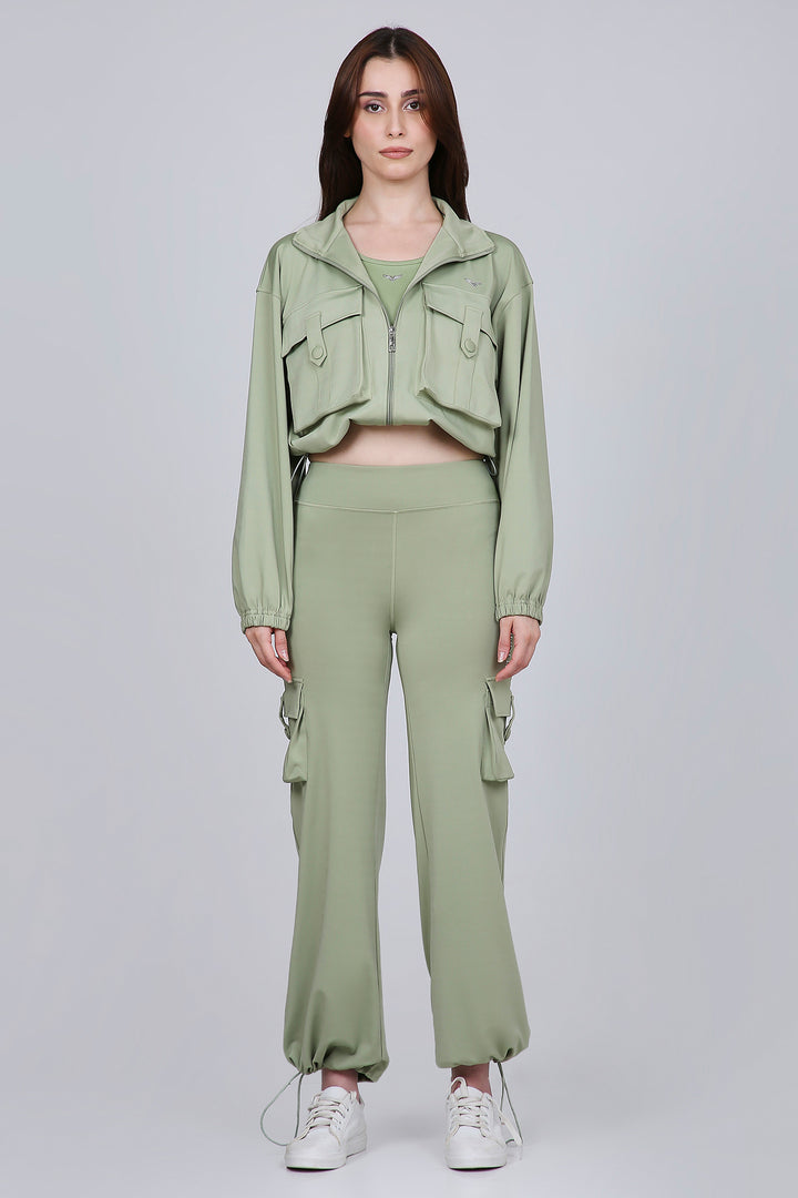 HYBRID CARGO JACKET - MATCHA