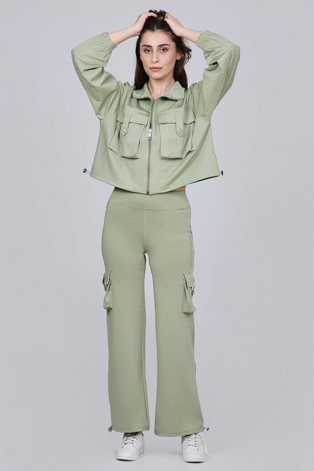 HYBRID CARGO JACKET - MATCHA