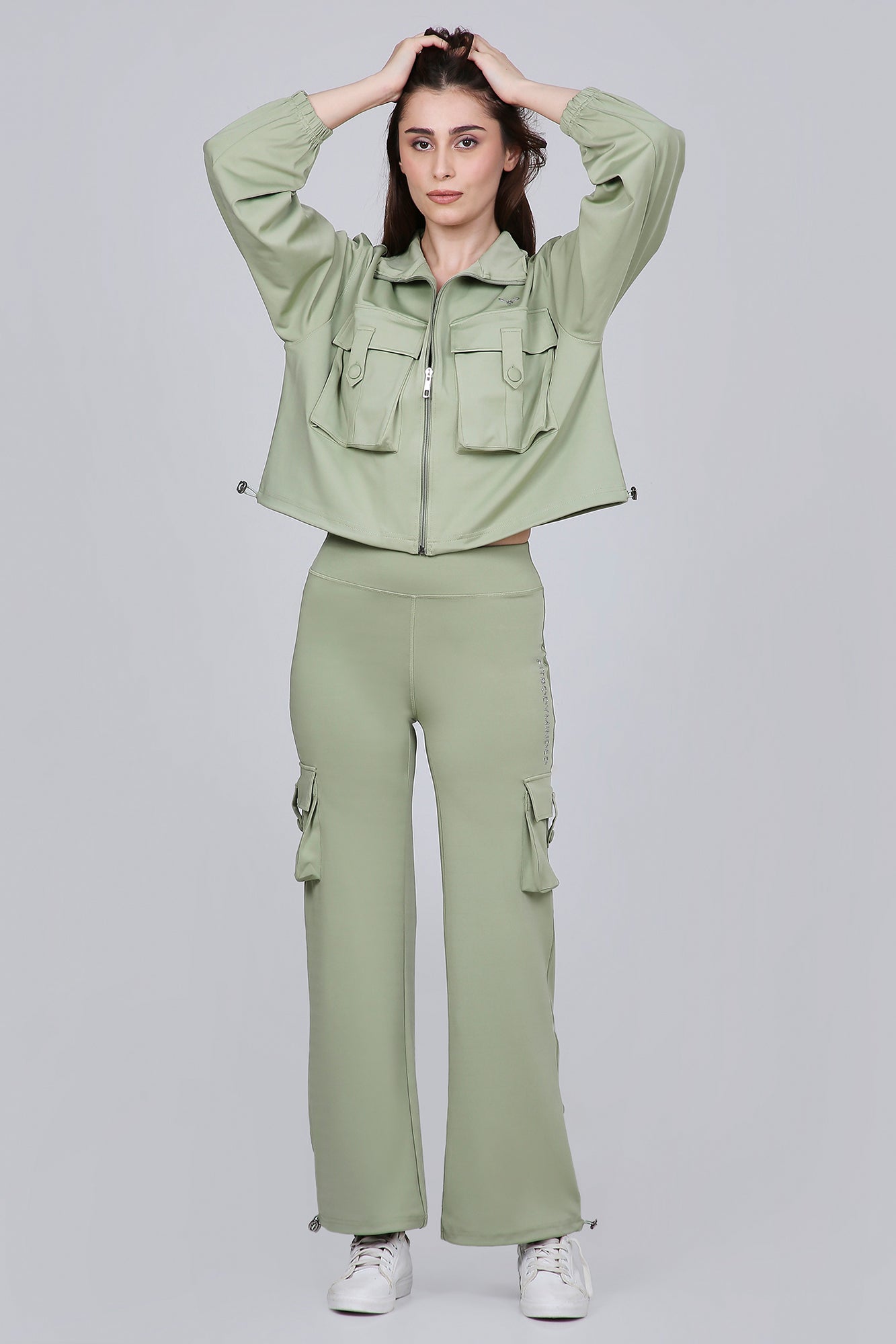 HYBRID CARGO PANTS - MATCHA