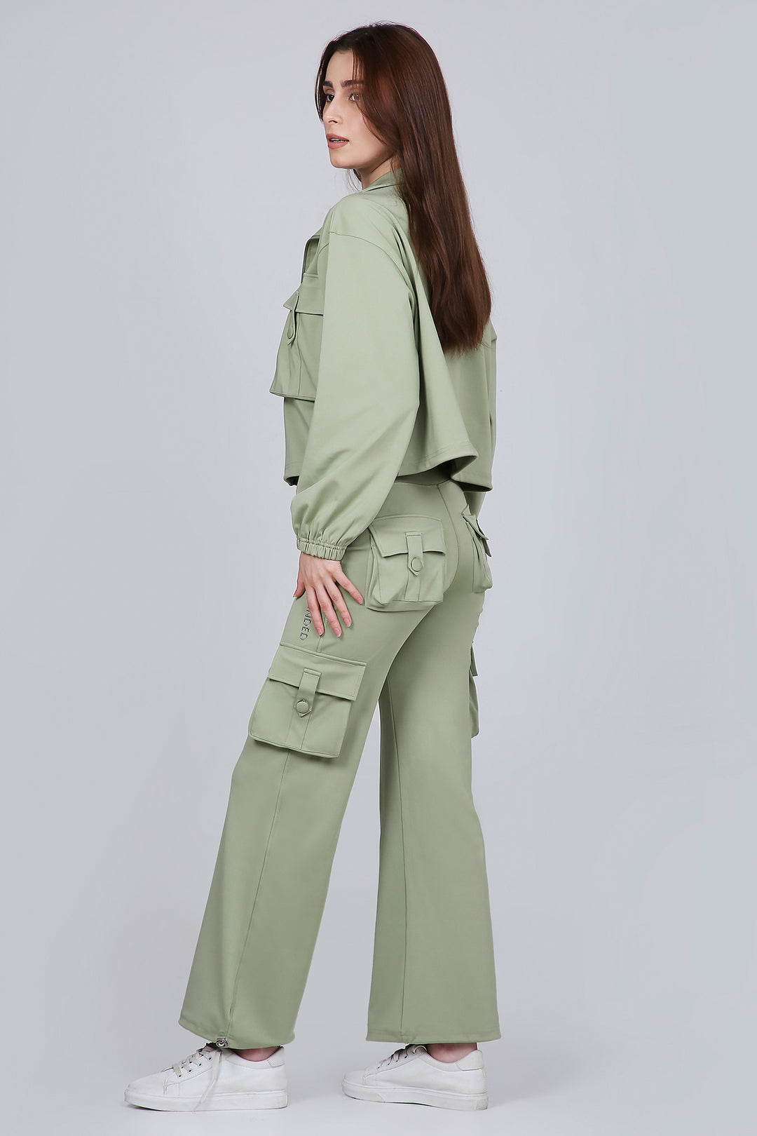 HYBRID CARGO PANTS - MATCHA