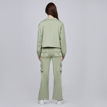 HYBRID CARGO JACKET - SAGE GREEN