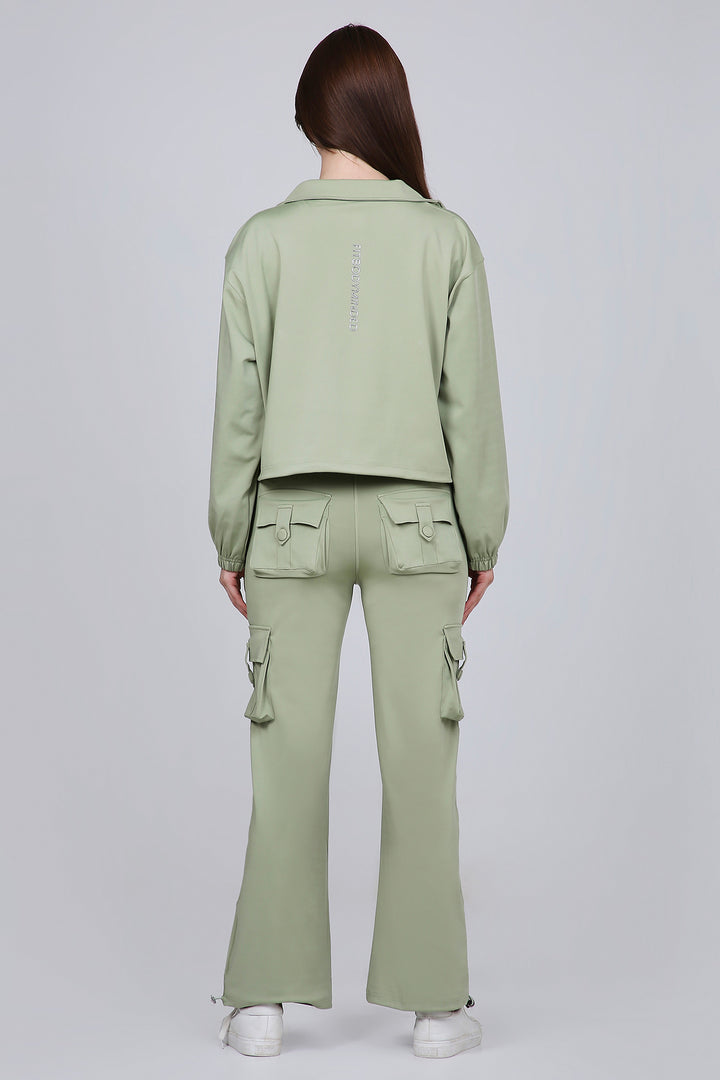 HYBRID CARGO PANTS - MATCHA