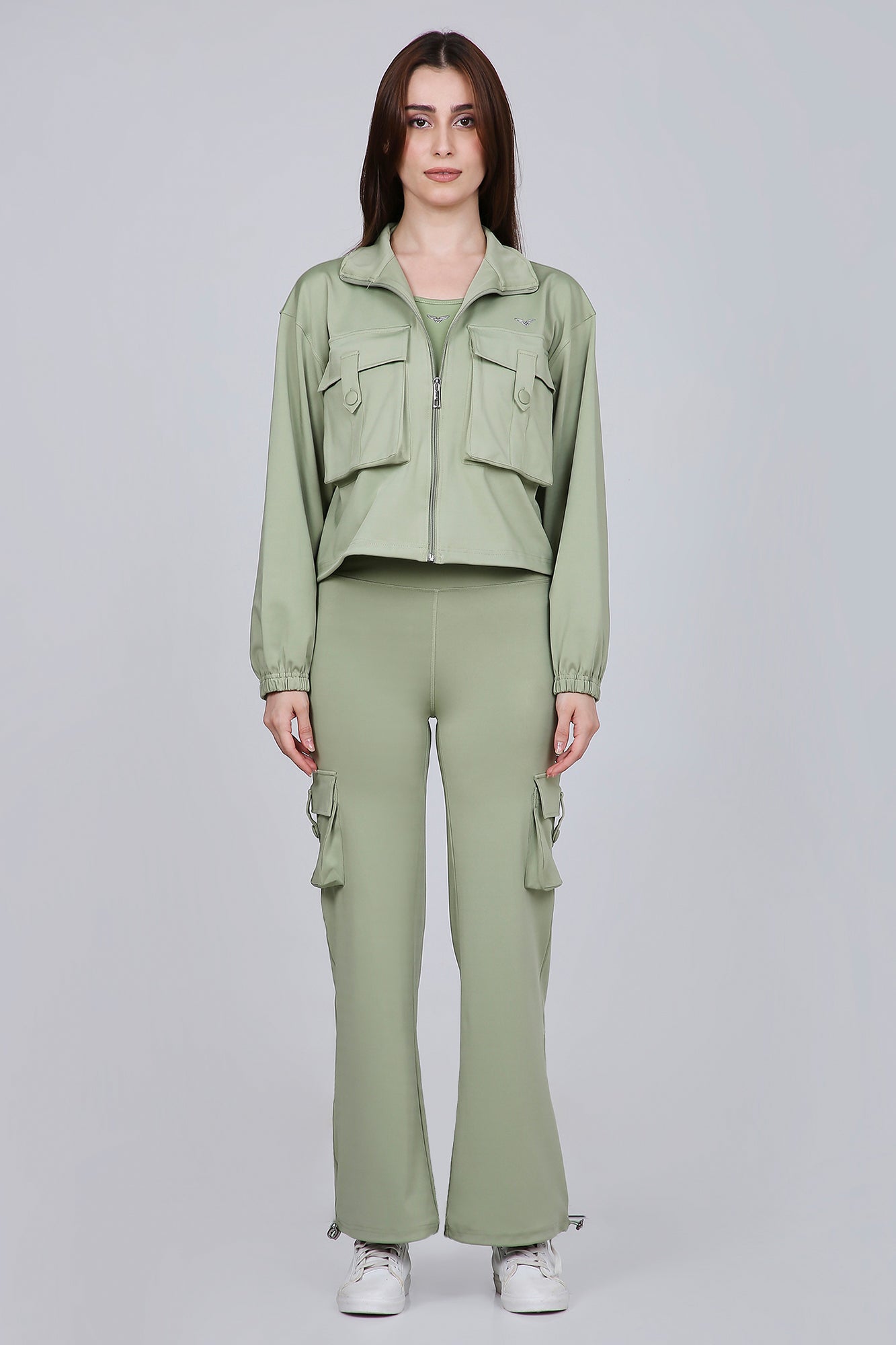 HYBRID CARGO PANTS - MATCHA
