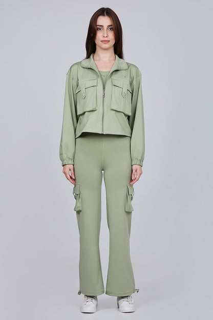 HYBRID CARGO PANTS - MATCHA