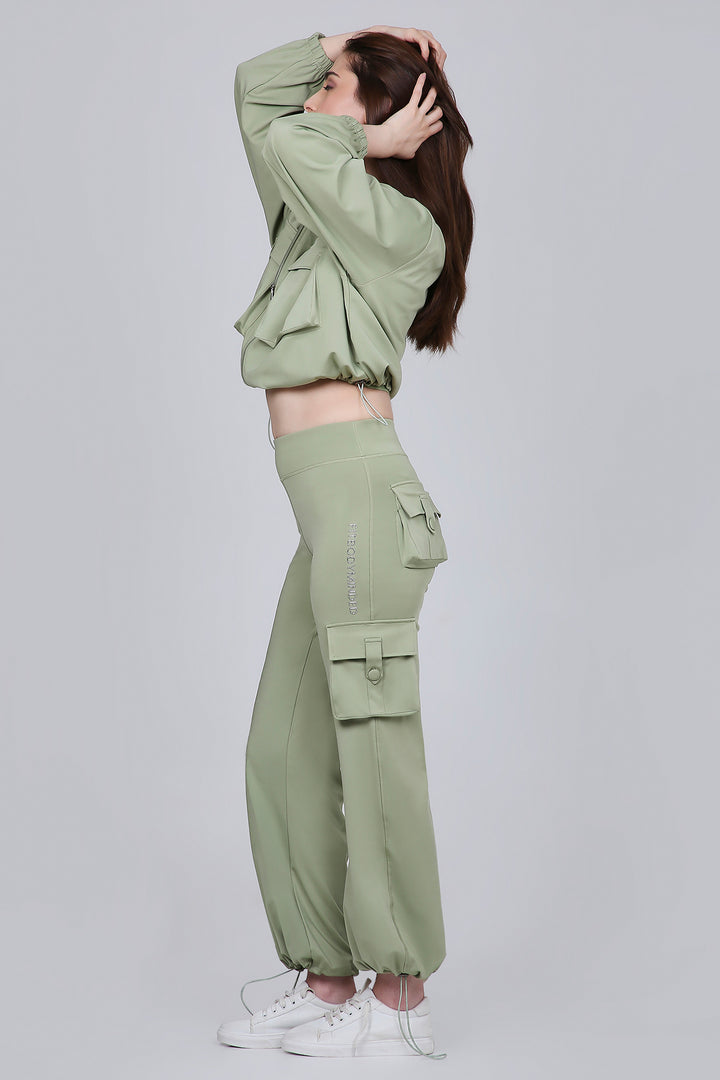 HYBRID CARGO PANTS - MATCHA