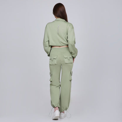 HYBRID CARGO JACKET - SAGE GREEN