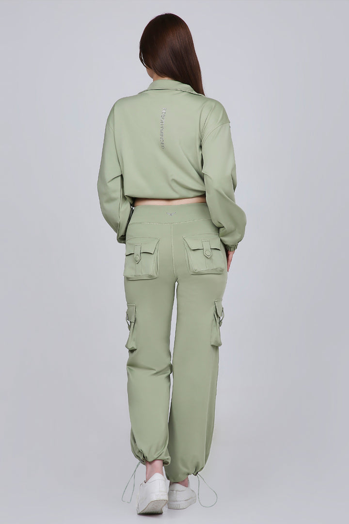 HYBRID CARGO PANTS - MATCHA