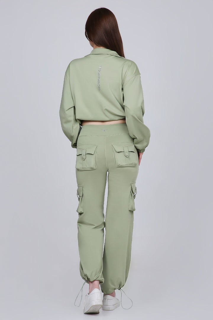 HYBRID CARGO JACKET - MATCHA