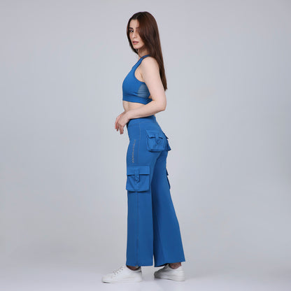 HYBRID CARGO PANTS - BAHAMA BLUE
