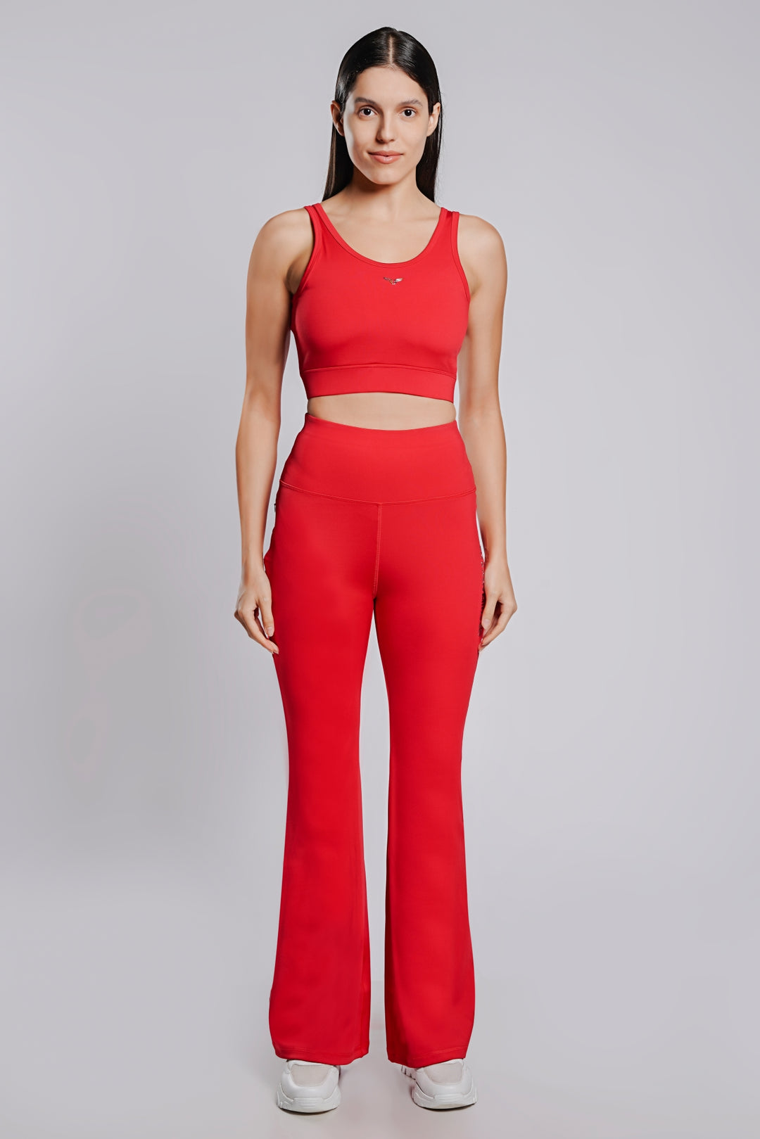 Your Flare Premium Yoga Pants - Fire Red