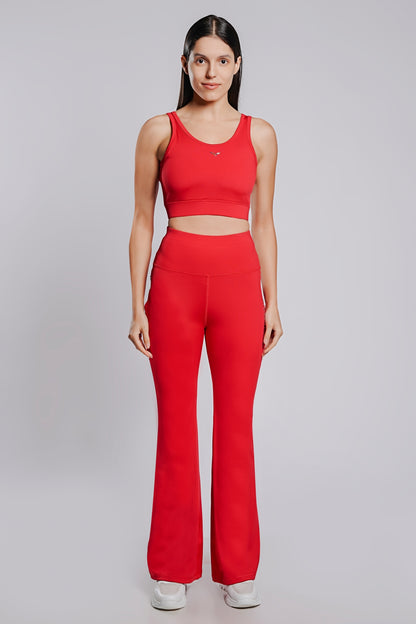 Your Flair Premium Yoga Pants - Fire Red