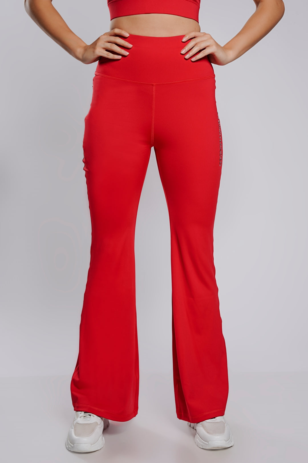 Your Flare Premium Yoga Pants - Fire Red