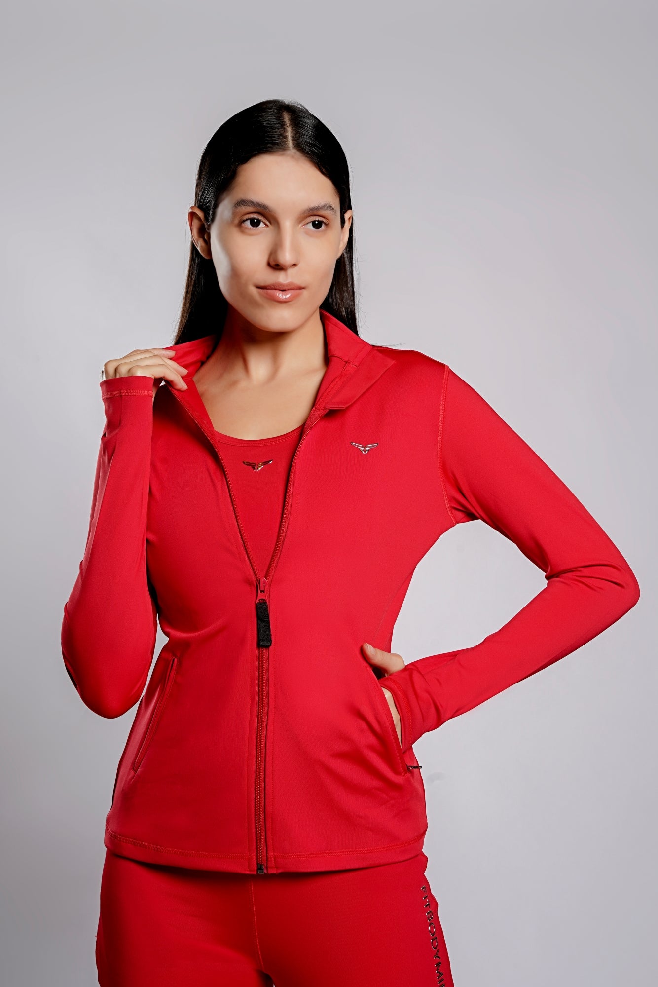 Premium On The Go Jacket - Fire Red