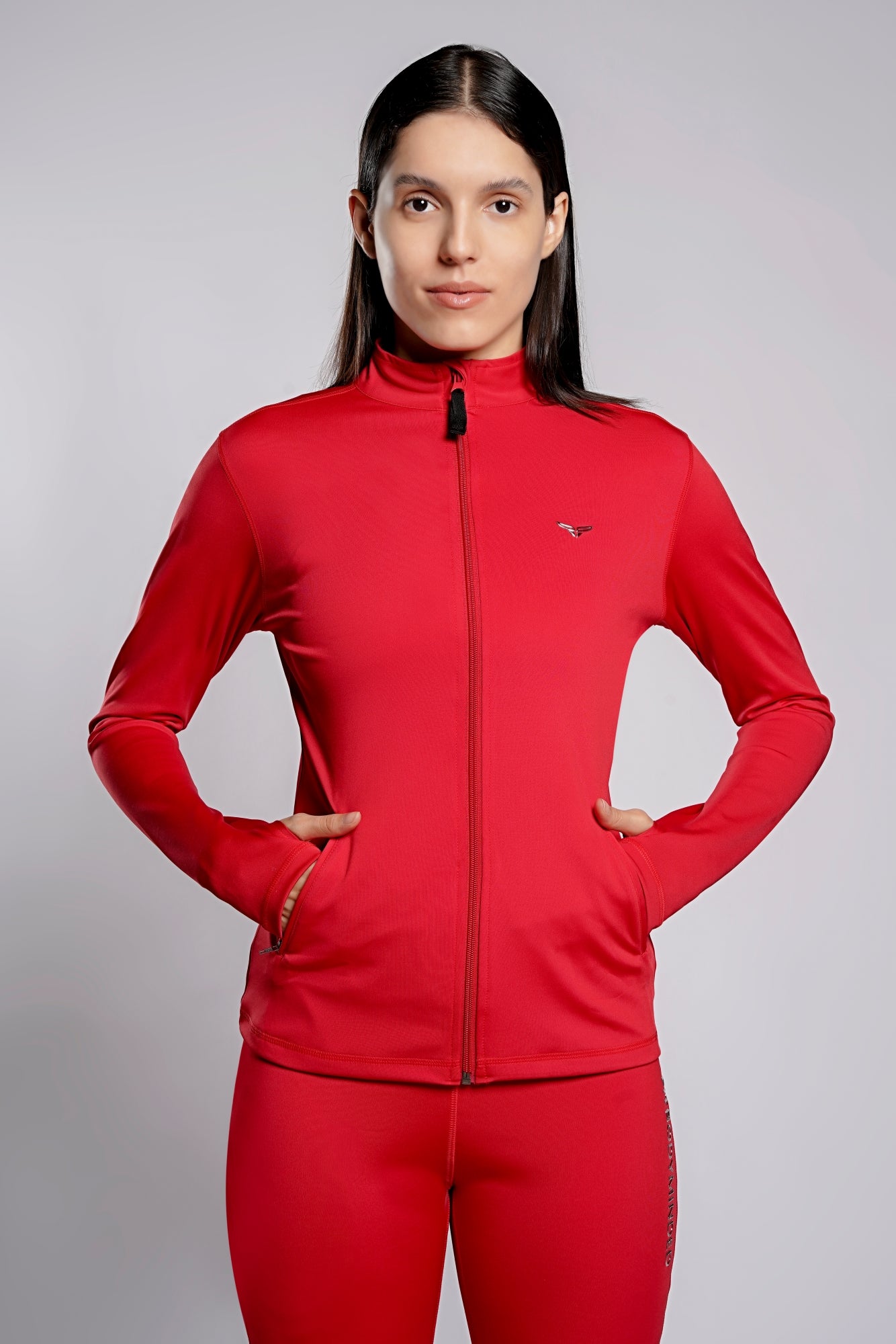 Premium On The Go Jacket - Fire Red