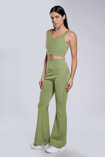 Your Flair Premium Yoga Pants - Sage Green