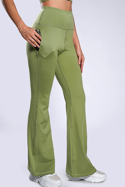 Your Flair Premium Yoga Pants - Sage Green