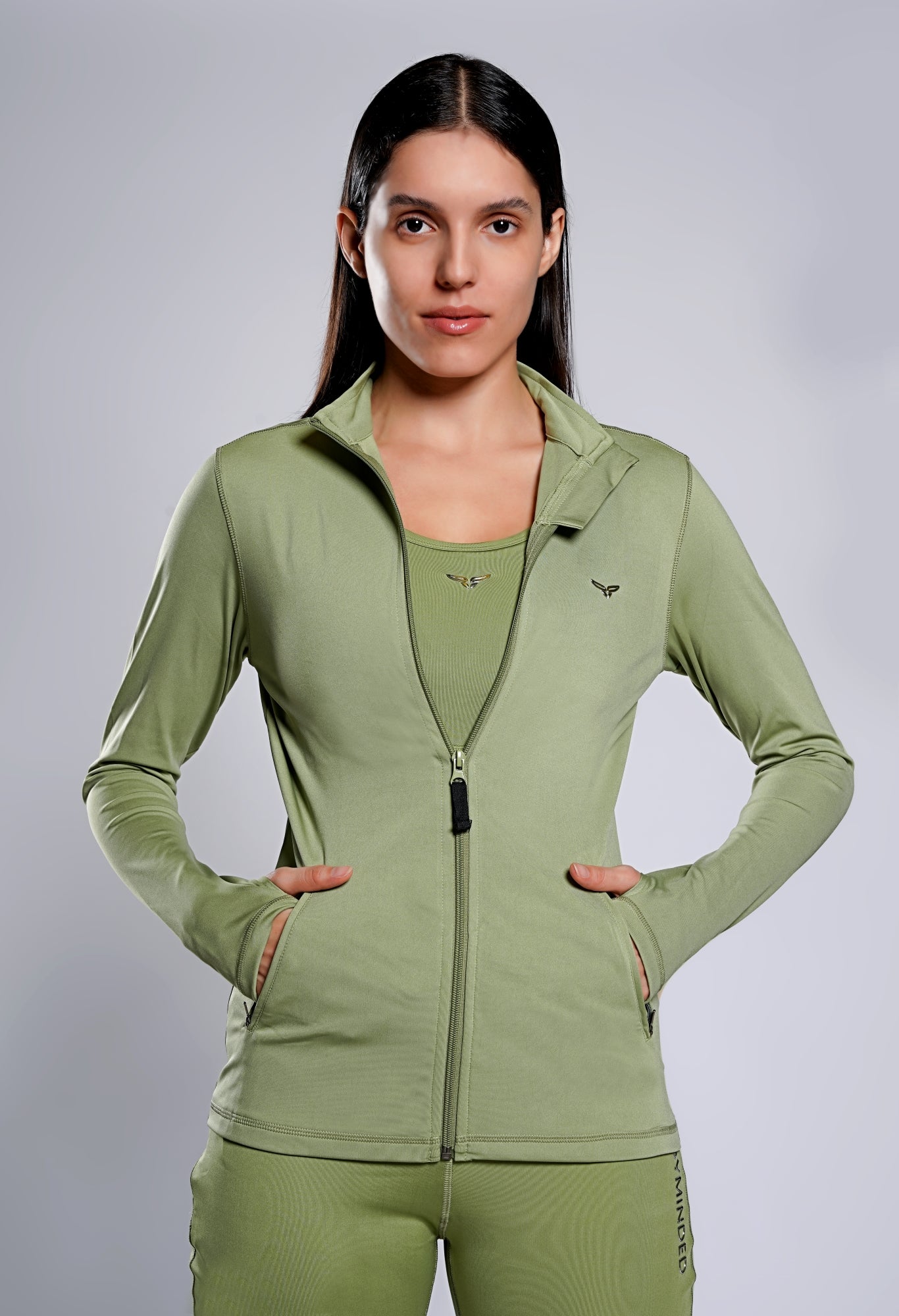 Premium On The Go Jacket - Sage Green