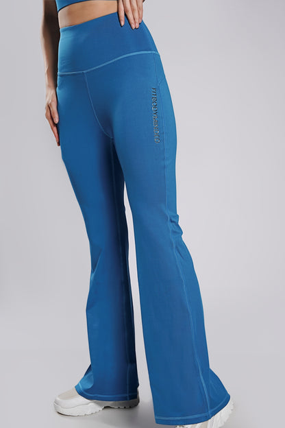 Your Flair Premium Yoga Pants - Bahama Blue