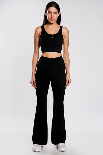 Your Flair Premium Yoga Pants - Black