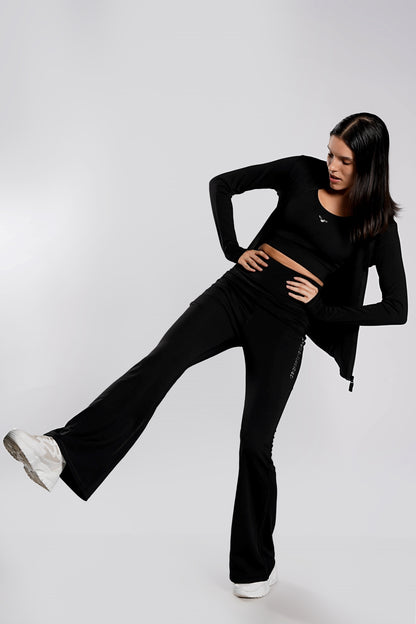 Your Flair Premium Yoga Pants - Black