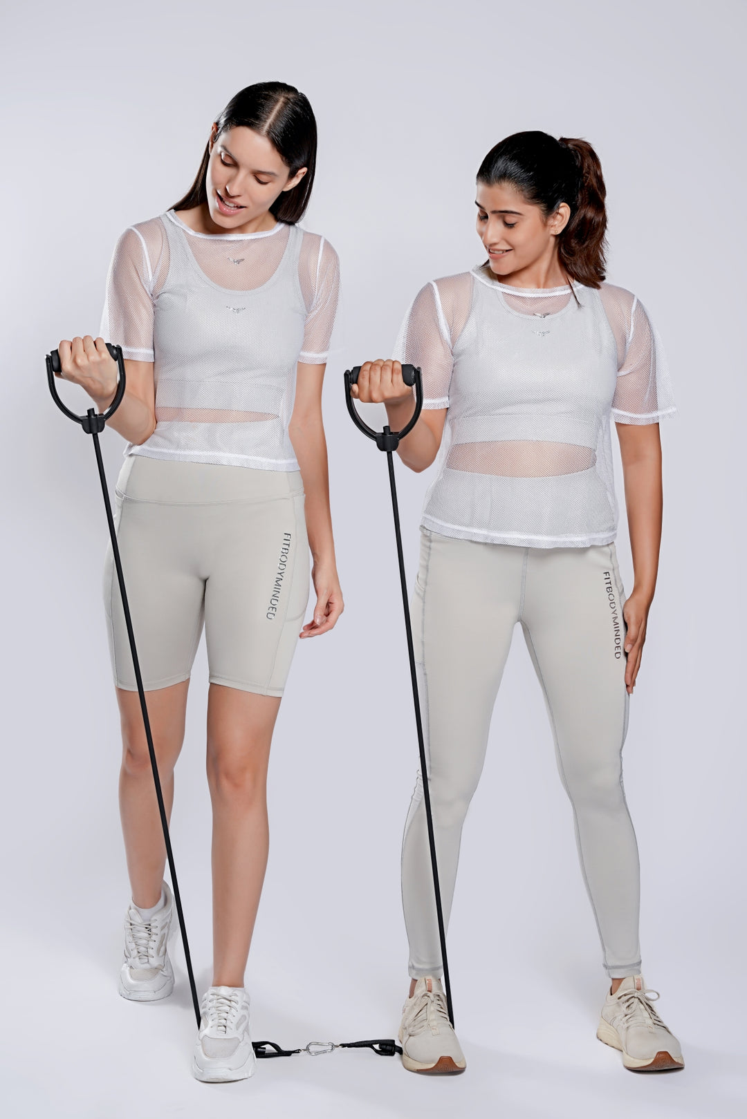 Premium High Waisted Cycling Shorts - Grey