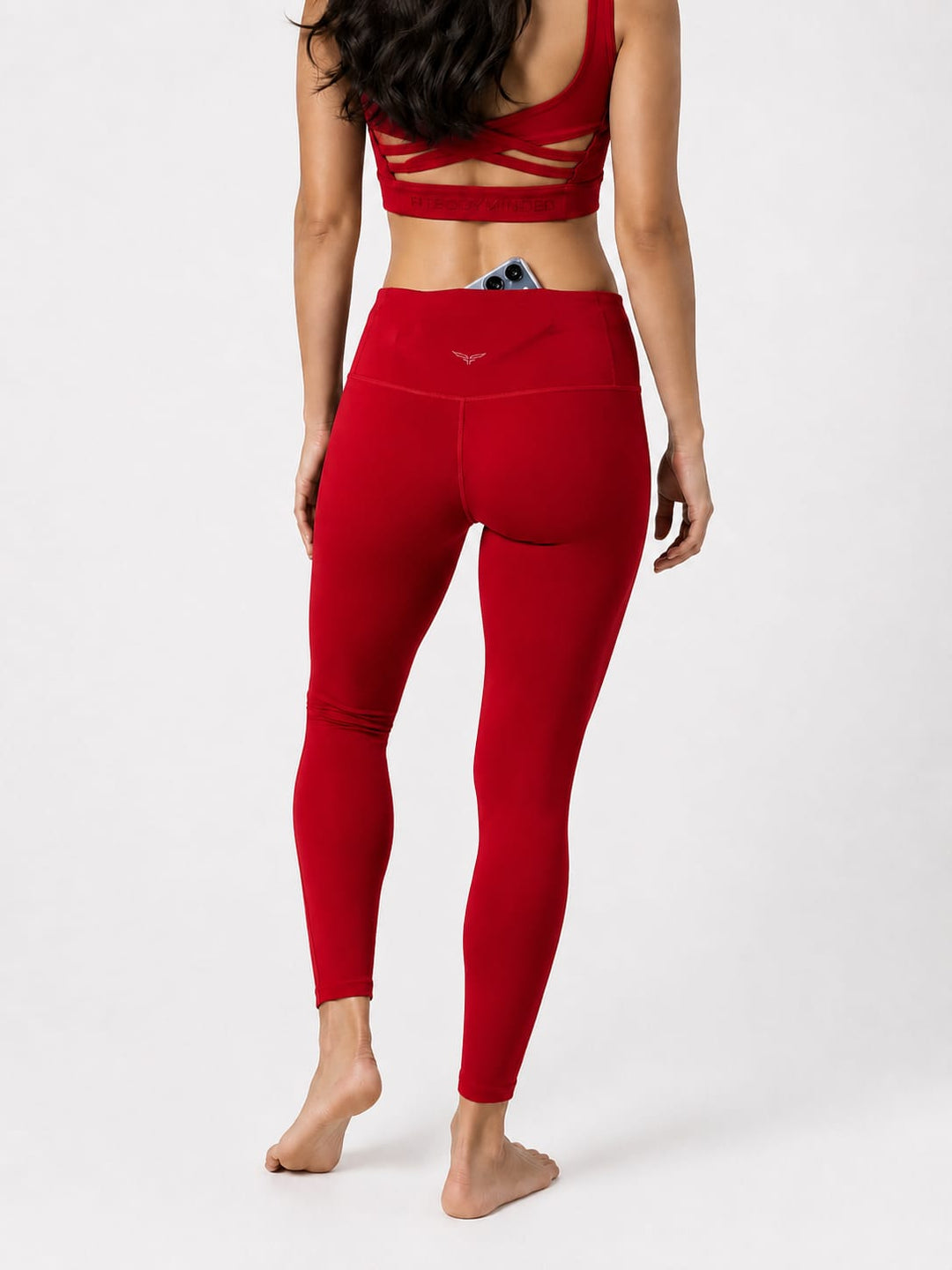 AuraFlex Sculpt Legging - Fire Red