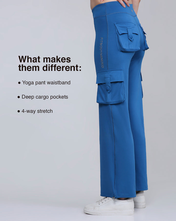 HYBRID CARGO PANTS - BAHAMA BLUE