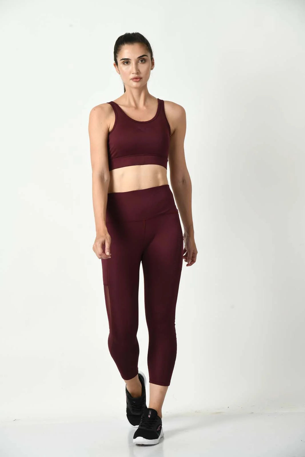 Crossover Cherry Red Sports Bra (2)