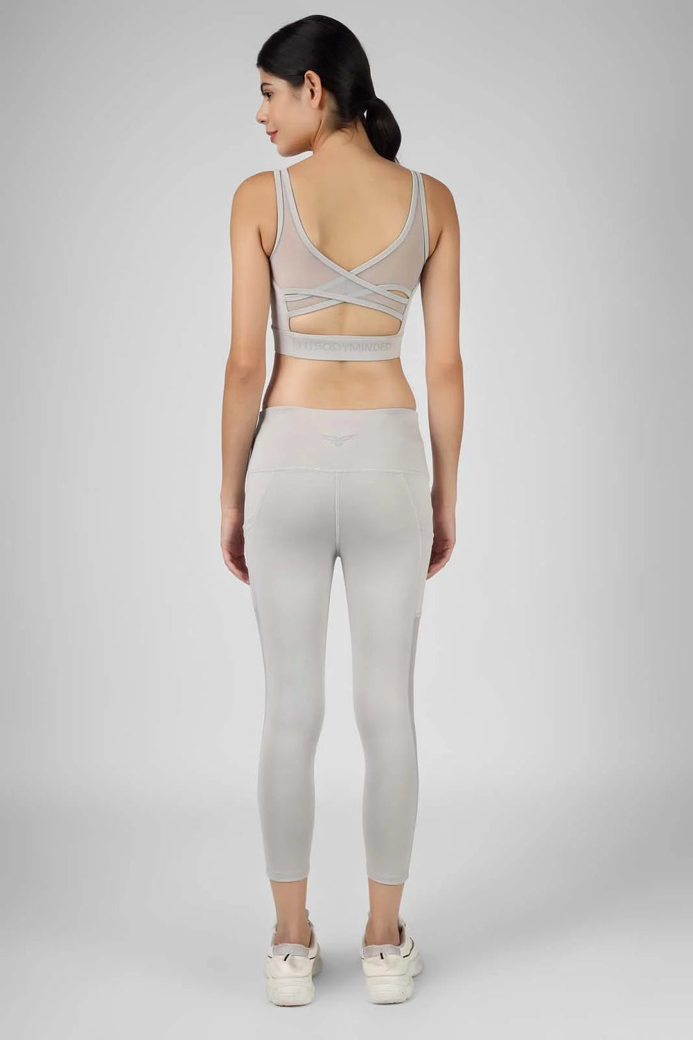 Crossover Dark Grey Sports Bra (1)