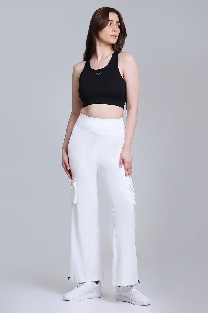 HYBRID CARGO PANTS - WHITE