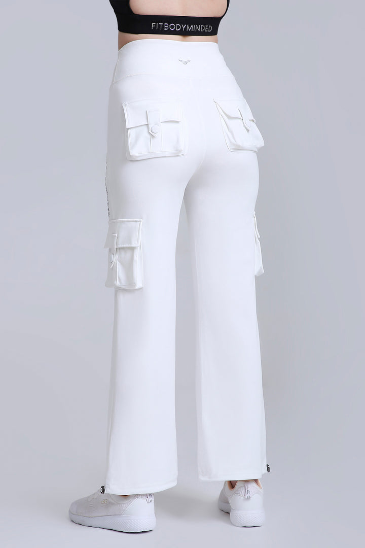 HYBRID CARGO PANTS - WHITE