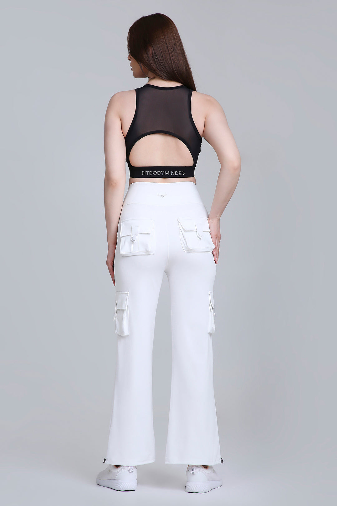 HYBRID CARGO PANTS - WHITE