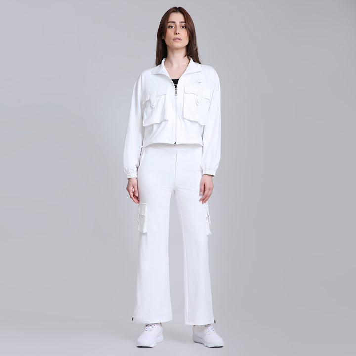 HYBRID CARGO JACKET - WHITE