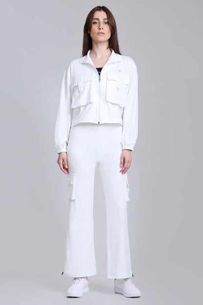 HYBRID CARGO PANTS - WHITE
