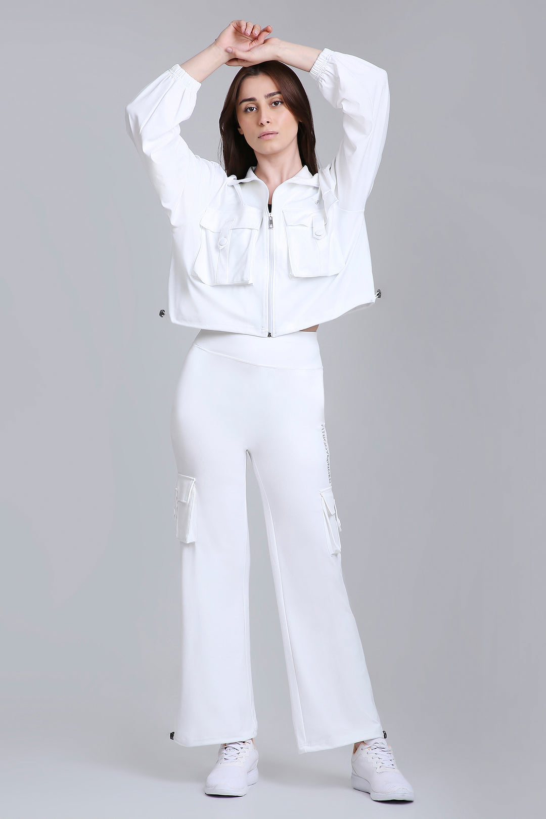 HYBRID CARGO PANTS - WHITE