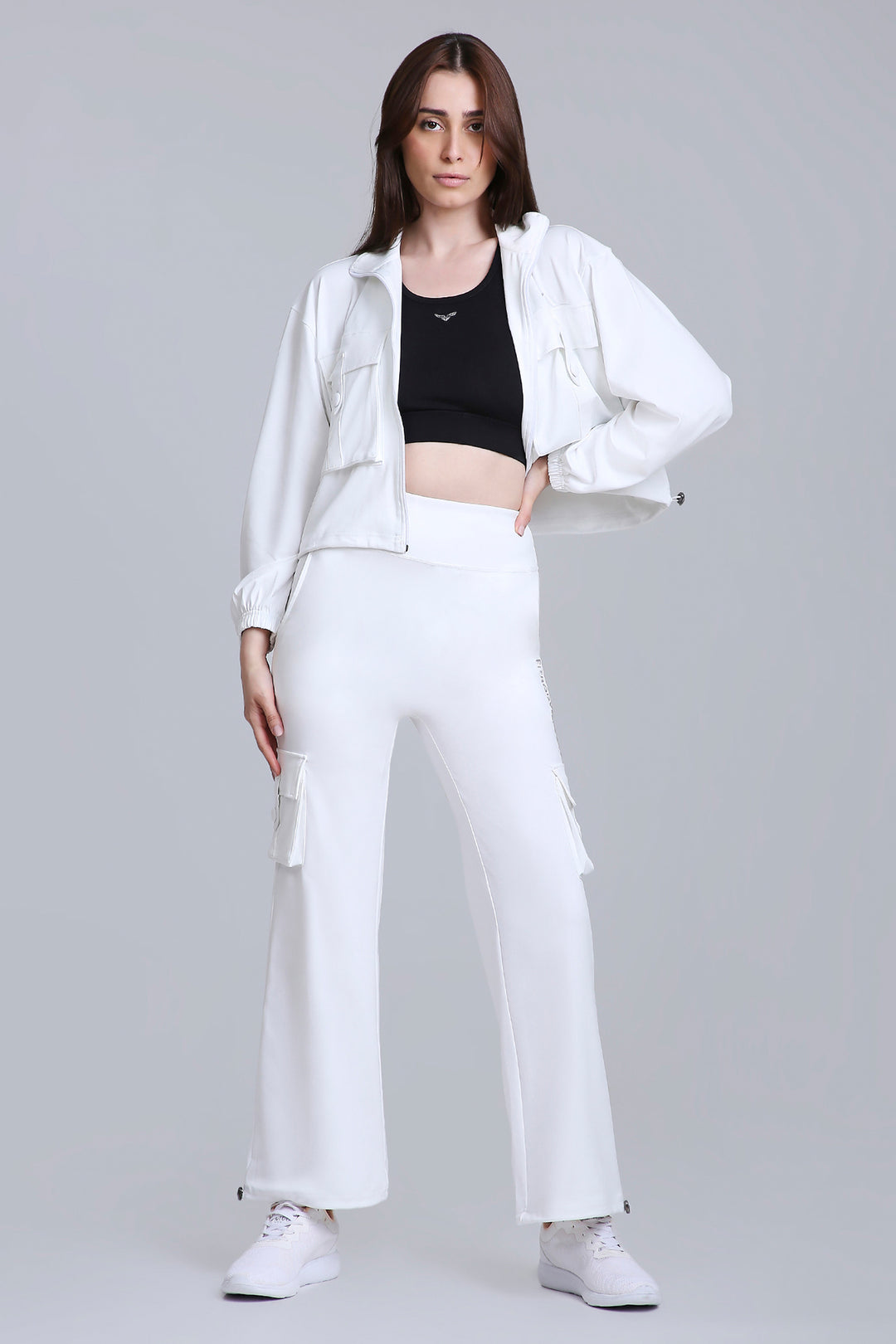 HYBRID CARGO PANTS - WHITE