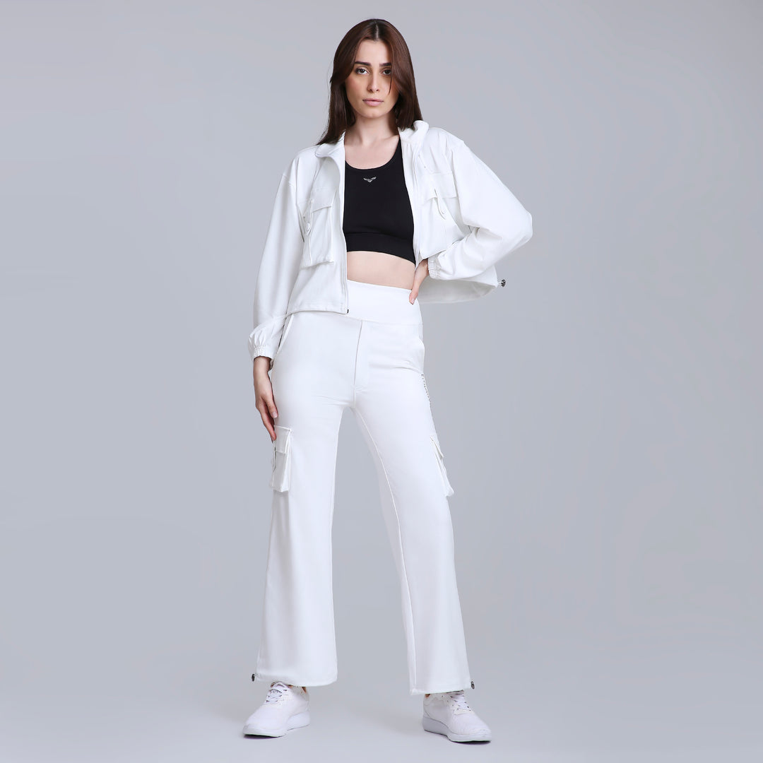 HYBRID CARGO JACKET - WHITE