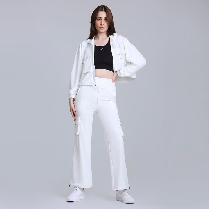 HYBRID CARGO JACKET - WHITE