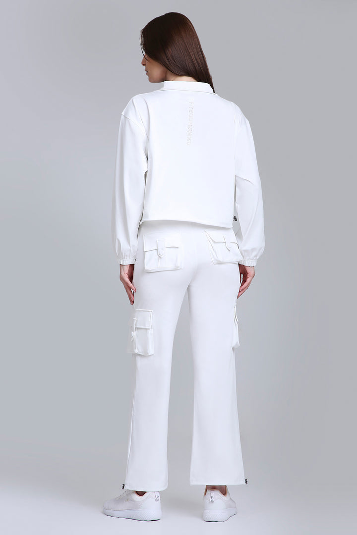HYBRID CARGO PANTS - WHITE