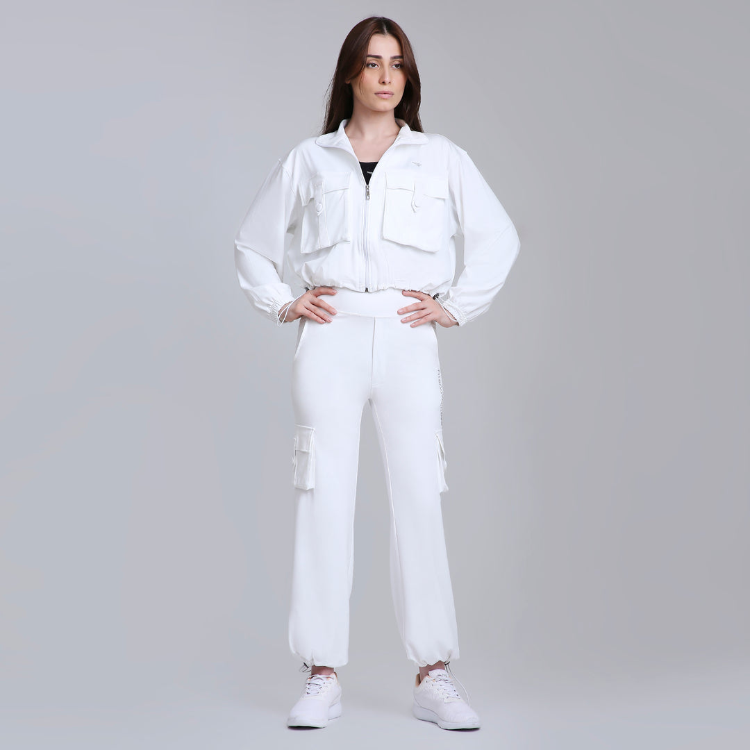 HYBRID CARGO JACKET - WHITE