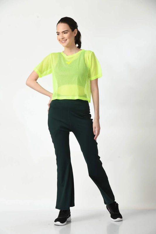 Fitbodyminded Boxy Mesh Tshirt Neon Green (1)