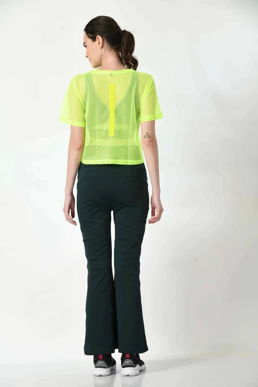 Fitbodyminded Boxy Mesh Tshirt Neon Green (2)