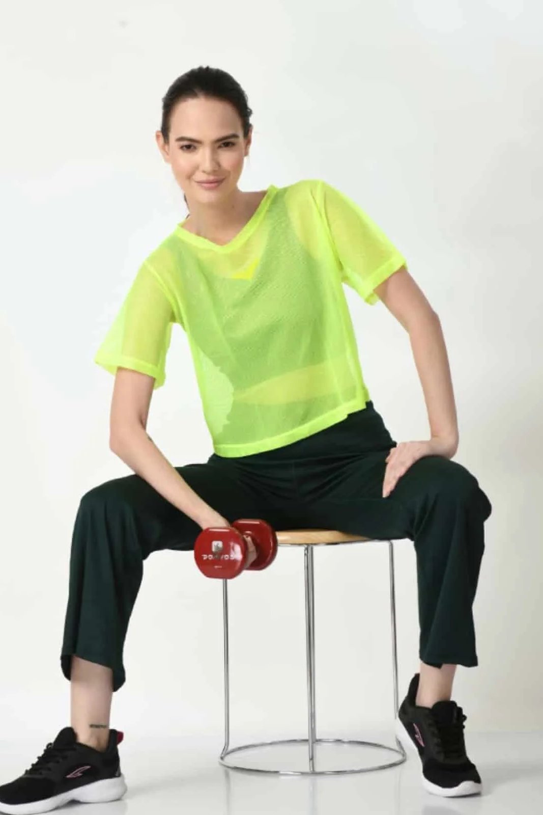 Fitbodyminded Boxy Mesh Tshirt Neon Green (4)